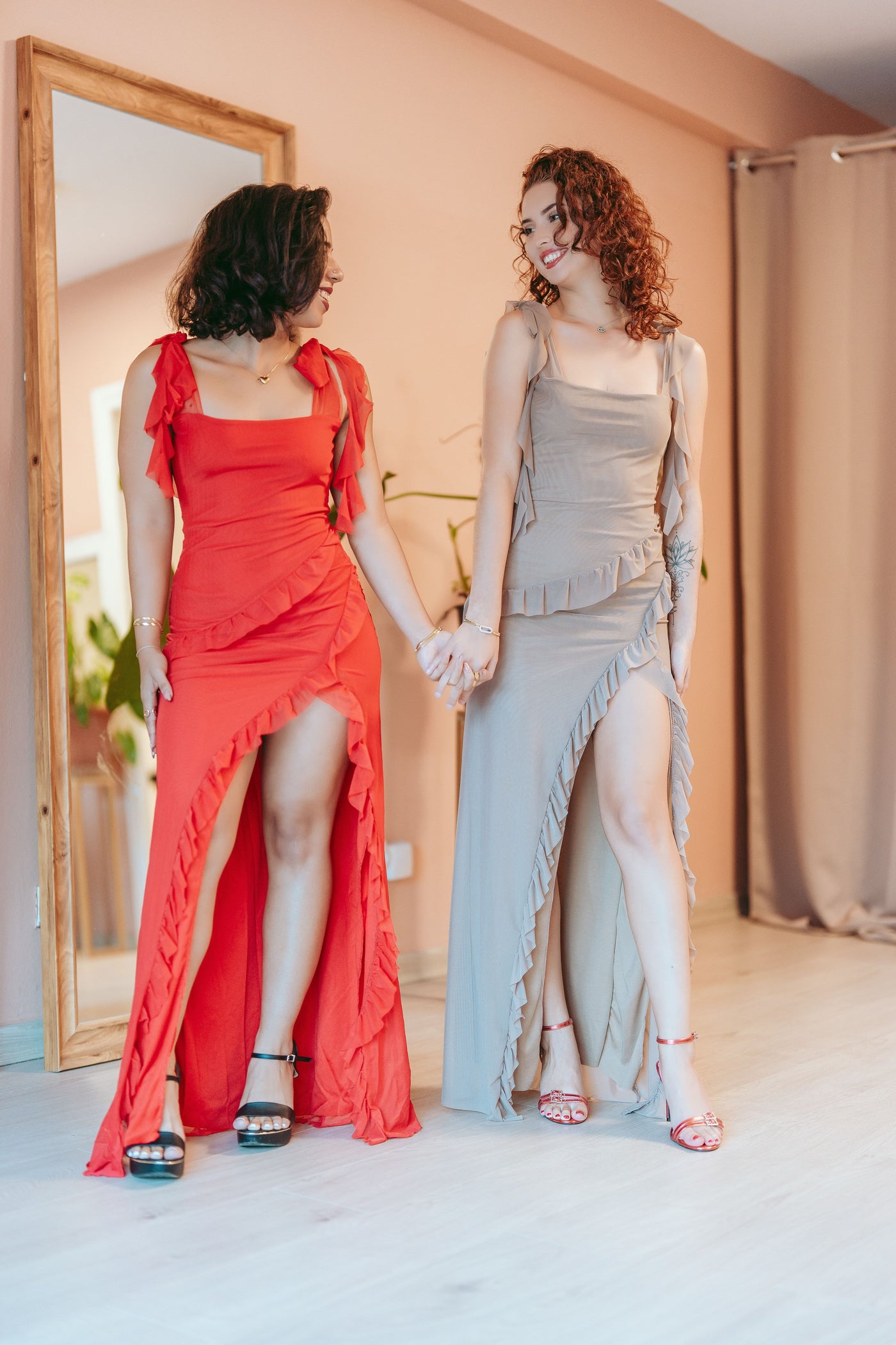 Robe à volants